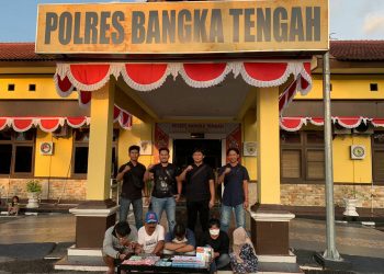 Polres Bangka Tengah berhasil mengungkap 5 pelaku 303 diwilayah Kec. Lubuk Besar Kab. Bangka Tengah