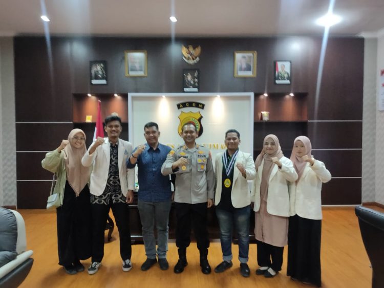 Kapolres Lhokseumawe, AKBP Henki Ismanto, SIK menerima kunjungan Pengurus Daerah Pelajar Islam Indonesia (PII)
