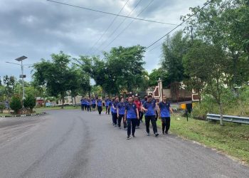 Polres Bangka Barat melaksanakan kegiatan olahraga pagi yang sudah menjadi kegiatan rutin yang dilaksanakan pada hari Jumat