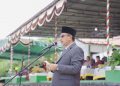 Kepala Kantor Wilayah Kementerian Agama Provinsi Aceh, Dr. H. Iqbal S.Ag., M.Ag bertindak sebagai Inspektur Upacara (Irup) pada apel tahunan santri tahun 2022