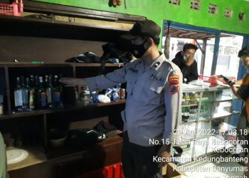 Polsek Karanglewas selasa 29 Agustus 2022 melaksanakan operasi cipta kondisi