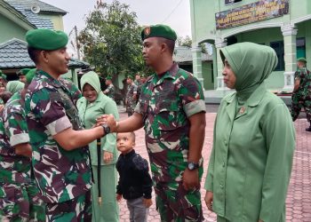 Kodim 0103/Aut menggelar acara Pindah Satuan yang dipimpin langsung Komandan Kodim 0103/Aut Letkol Inf Hendrasari Nurhono .S.I.P., M.I.P., diikuti para Perwira Staf, Danramil jajaran nya dan Persit KCK Cab XX Dim 0103