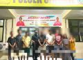 Tim Satreskrim Polresta Manado mengamankan sekumpulan anak-anak muda yang membuat keributan di Kelurahan Singkil Dua lingkungan 3