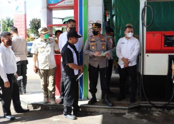 Kapolres Dairi kembali Sidak di SPBU yang ada di Kabupaten Dairi khusunya pada Stasiun SPBU Sasta yang berada di Jalan Sidikalang - Medan Desa Sitinjo