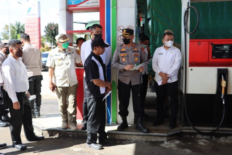 Kapolres Dairi kembali Sidak di SPBU yang ada di Kabupaten Dairi khusunya pada Stasiun SPBU Sasta yang berada di Jalan Sidikalang - Medan Desa Sitinjo