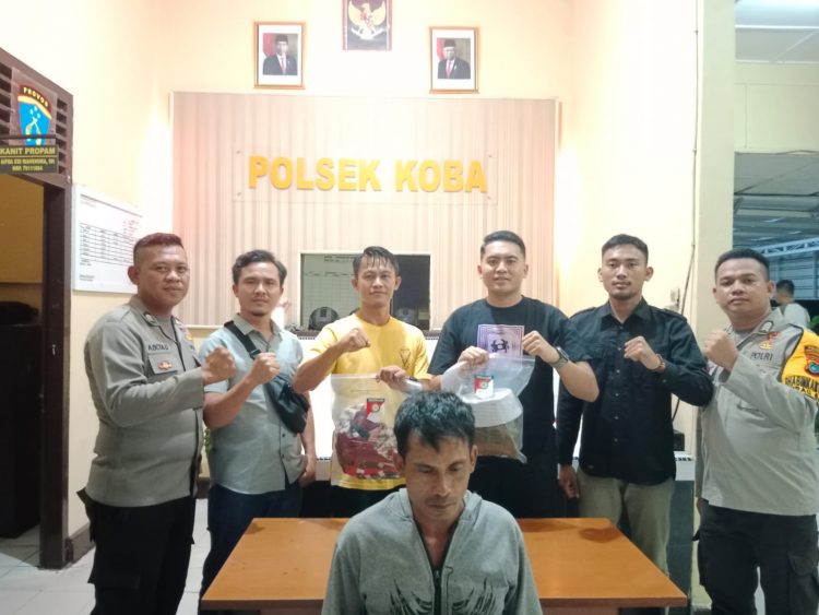 Polsek Koba berhasil mengamankan pelaku pemerkosaan