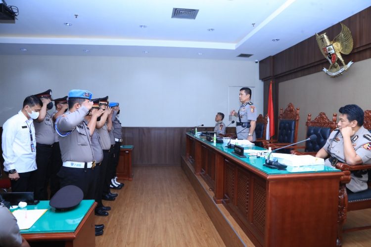 Mantan Kapolres Bandara Soekarno Hatta (Soetta) Kombes Edwin Hatorangan Hariandja dilakukan sidang Komisi Kode Etik Polri (KKEP)