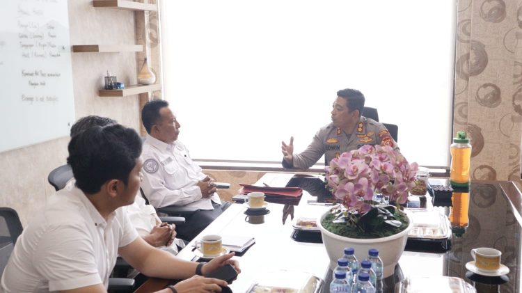 Kapolres Majalengka AKBP Edwin Affandi sambut kunjungan silaturahmi dari Dinas Ketahanan Pangan Pertanian dan Perikanan, Dinas Perdagangan dan Peindustrian