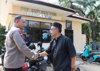 Kapolres Labuhanbatu AKBP Anhar Arlia Rangkuti, S.I.K. Mengecek Kesiapan Pengusulan Polsub Sektor Pangkatan Menjadi Polsek Pangkatan