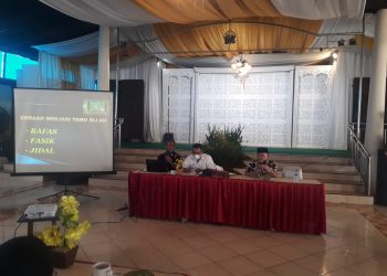 Sosialisasi pemaparan terkait pemberangkatan calon Jamaah Umroh tahun 2022 yang diadakan Kantor perwakilan AROFAH Tour Purbayasa