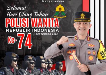 Kapolres Bangka Barat AKBP Catur Prasetiyo, S.I.K beri ucapan selamat ulang tahun kepada para Polwan khususnya Polwan Polres Bangka Barat