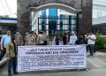 Solidaritas Aksi Mahasiswa dan Pemuda Anti Korupsi (SAMPAI) Sumatera Utara untuk yang keempat kali mendatangi kantor Kejaksaan Tinggi Sumatera Utara