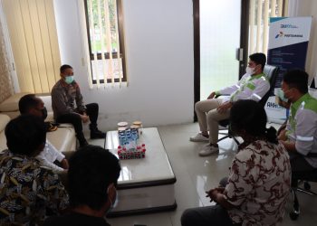 Kapolres Pematangsiantar AKBP Fernando SH S.I.K, melaksanakan kunjungan ke Kantor Pertamina TBBM Pematangsiantar