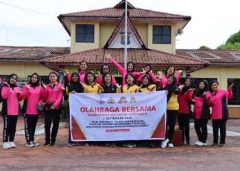 Polres Dairi Gelar Olahraga bersama, Jumat, 02-09-2022, di Halaman Mapolres Dairi