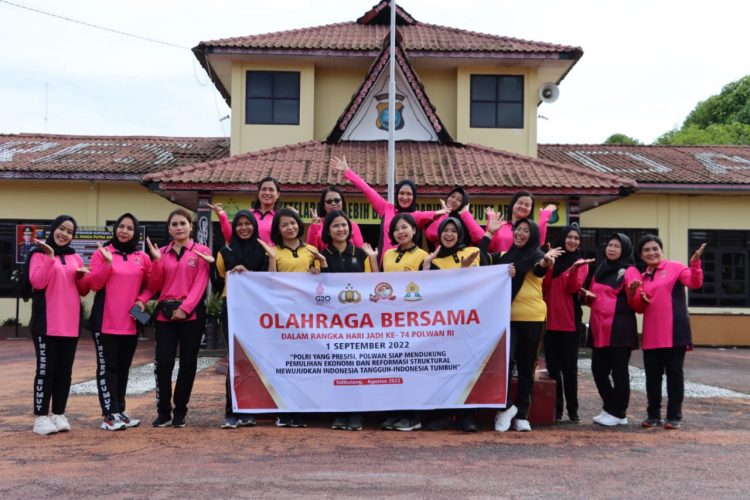 Polres Dairi Gelar Olahraga bersama, Jumat, 02-09-2022, di Halaman Mapolres Dairi