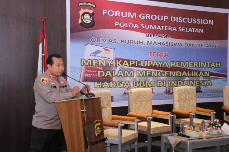 Polda Sumsel gelar kegiatan Focus Group Discussion (FGD) bersama ormas, buruh, mahasiswa, pelajar, komunitas ojol, PHRI, dan APKLI