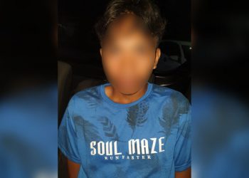 Tim Opsnal Polres Minahasa Utara (Minut) mengamankan seorang terduga pelaku pencurian handphone