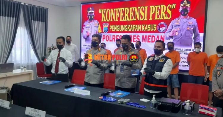 Polrestabes Medan Ungkap Peredaran Narkoba, Sabu Dimodif Jadi Pil