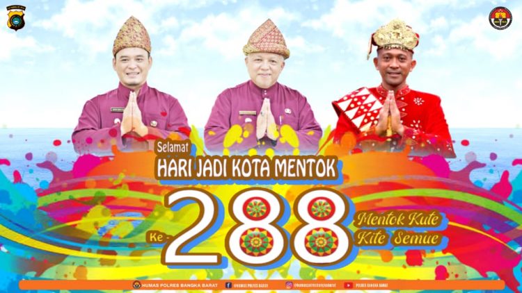 Hari jadi kota Mentok ke-288 tahun 2022