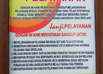 Polres Bangka Barat menyatakan sikap dengan membuat maklumat pelayanan untuk menjamin pelayanan publik yang Bersih dan Melayani serta Bebas dari Korupsi