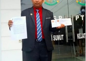 Diduga melakukan pengrusakan plang merek pemberitahuan tanah bersengketa, oknum mantan Kasi Pidum Kejari Labuhanbatu Selatan, berinisial RP, dilaporkan ke (Aswas), (Kajati) Sumatera Utara