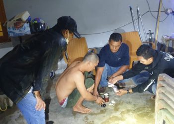 Tim Gradak Sat Res Narkoba Polres Bangka amankan 3 orang pelaku yang diduga melakukkan tindak pidana Narkotika jenis sabu