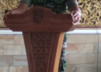 Letkol Inf Hendra Saputra,S.sos,.MM, M.I.POL dalam acara Rajut Kebersamaan Antara Dandim 0402/OKI Bersama Jurnalis dan LSM Se Kabupaten