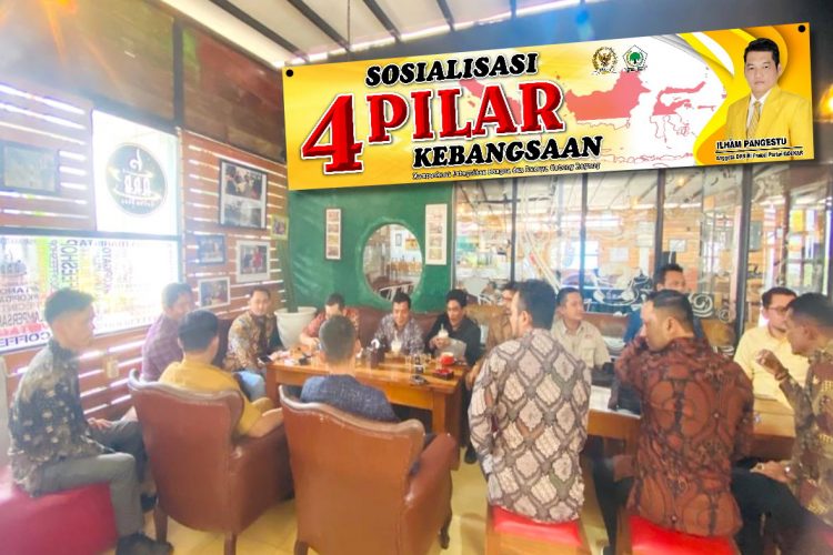 4 Pilar Kebangsaan yang di laksanakan di Dusun Satria Gampong/Kelurahan, Kecamatan Langsa Barat Kota Langsa Provinsi Aceh di aula Desa sungai Pauh