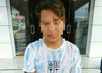 Seorang pemuda berinisial AP (24) terpaksa diamankan Tim Anti Bandit Polres