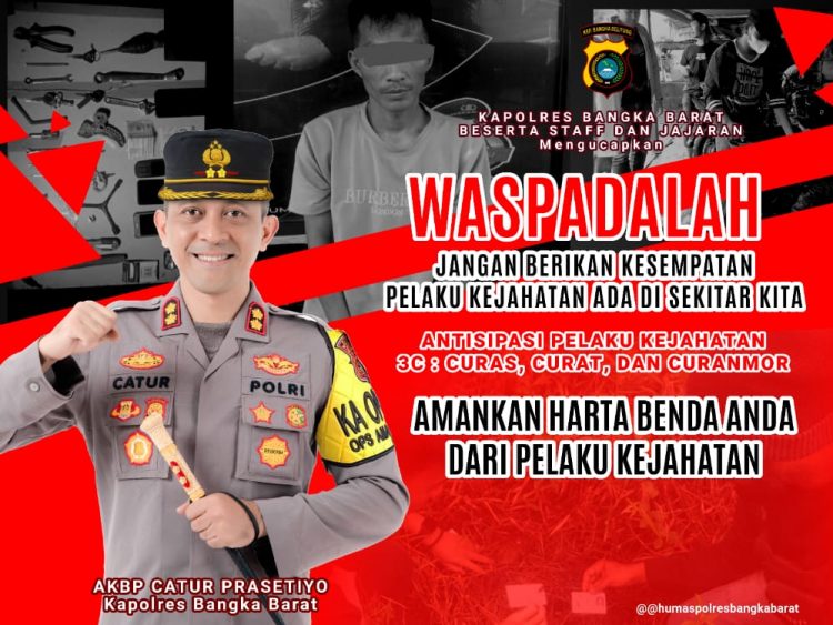 Polres Bangka Barat membuat imbauan di Media Sosial media Masa, Radio dan Sarana Publikasi melalui Awak Media atau Wartawan