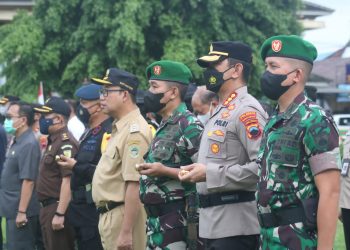 Apel Kebangsaan Sinergitas TNI, Polri, Pemda dan Komponen Masyarakat di Wilayah Kabupaten Banyumas, dengan tema "Bersama Menjaga Kondusifitas di Wilayah Kabupaten Banyumas