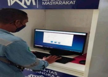Satpas Polres Bangka Barat melaksanakan Survei Kepuasan Masyarakat (SKM)