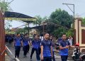 Personil Polres Bangka Barat laksanakan olahraga pagi rutin