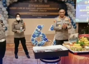 Peringati Hari Lalu Lintas Bhayangkara Ke-76, Polrestabes Makassar gelar acara syukuran di aula Mappaoddang Polrestabes Makassar