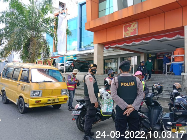 Sat Samapta Polres Pangkalpinang yang dipimpin oleh Kasat Samapta Polres Pangkalpinang IPTU Sri Mulyana, intensifkan pelaksanaan patroli