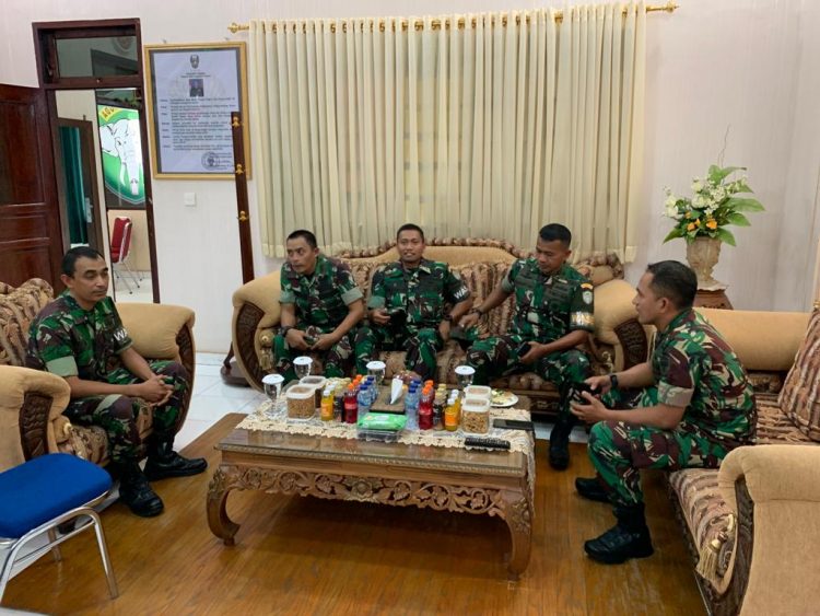 Kodim 0103/Aut menerima kunjungan Tim Pengawas Kegiatan (Wasgiat) Korem 011/LW