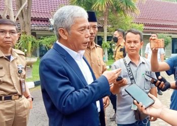 Kunjungan anggota DPR RI, Delegasi Diplomasi Parlemen, Badan Kerjasama Antar Parlemen (BKSAP), di pendopoan rumah dinas bupati OKI