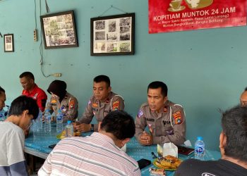 Kasat Lantas IPTU M.Hardi Ngopi bersama insan Pers