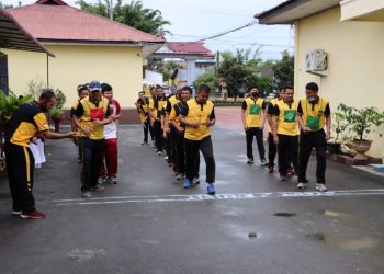 Test Kesemaptaan Jasmani Kepada seluruh personil Polres Dairi