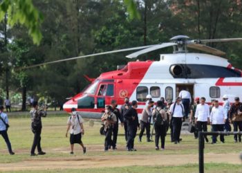 Presiden RI Bapak Joko Widodo berkunjung ke kota mentok Bangka Barat