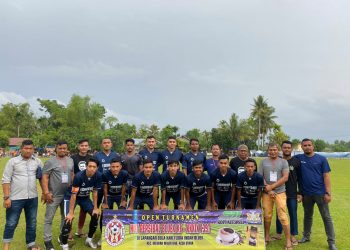 Tim bola kaki Rakan Ilham Pangestu (RIP FC) menang atas Inpres Jaya Lhokseumawe