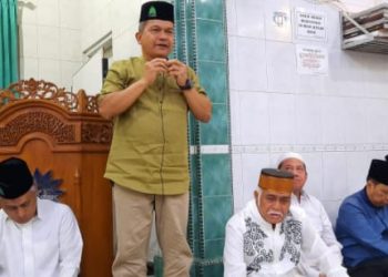 Sholat Berjamaah dalam program Safari Subuh Arafah ke 17 di Masjid Taqwa, Jln. Jermal III No. 10, Kel. Denai, Kec. Medan Denai