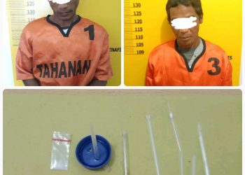 Polsek Cerenti Polres Kuansing mengamankan 2 (dua) orang laki – laki yang berinisial E alias K (34) dan S alias A (45), di Desa Kompe Berangin Kecamatan Cerenti Kabupaten Kuantan Singingi