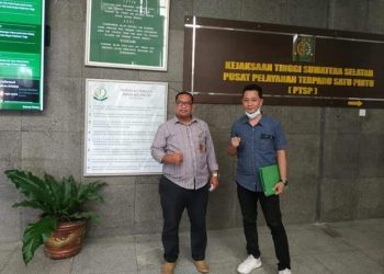 Ketua GNPK-RI Kota Palembang Syefri Yudha Putra mengirimkan surat resmi ke Kejaksaan Tinggi Sumatera Selatan