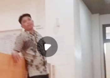 Salah seorang oknum diduga ajudan Bupati Nias Barat saat bertemu dengan wartawan terlihat arogansi dan dinilai tidak beretika