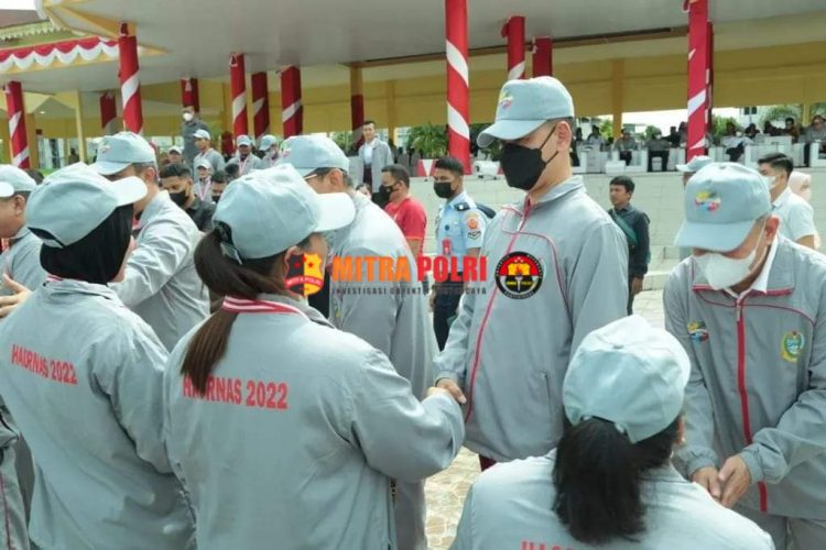 Wakapolda Sumut Brigjen Pol Dr. Dadang Hartanto, S.H., S.I.K., M.Si menghadiri peringatan Hari Olahraga Nasional (Haornas) XXXIX Tahun 2022