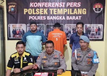 Konferensi Pers Polsek Tempilang