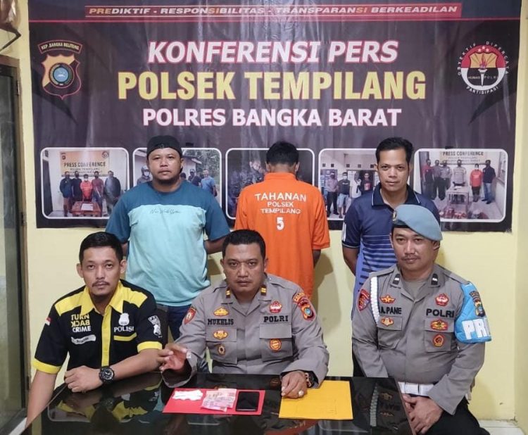Konferensi Pers Polsek Tempilang