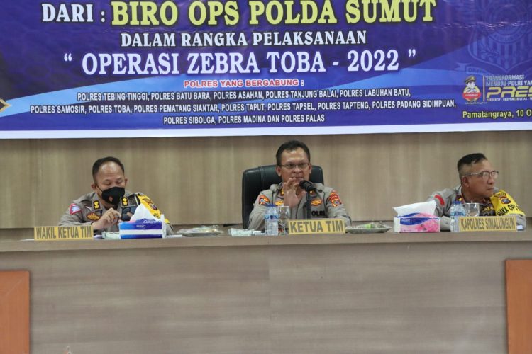 Kunjungan Supervisi dari Biro Ops Polda Sumut, terkait Oprasi Zebra Toba Tahun 2022