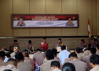 Polres Bangka Barat menggelar peringatan Hari Maulid Nabi Muhammad SAW 1444 H / 2022 M